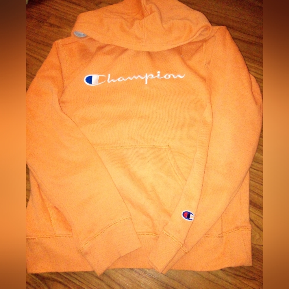 Champion youth extra large orange hoodie